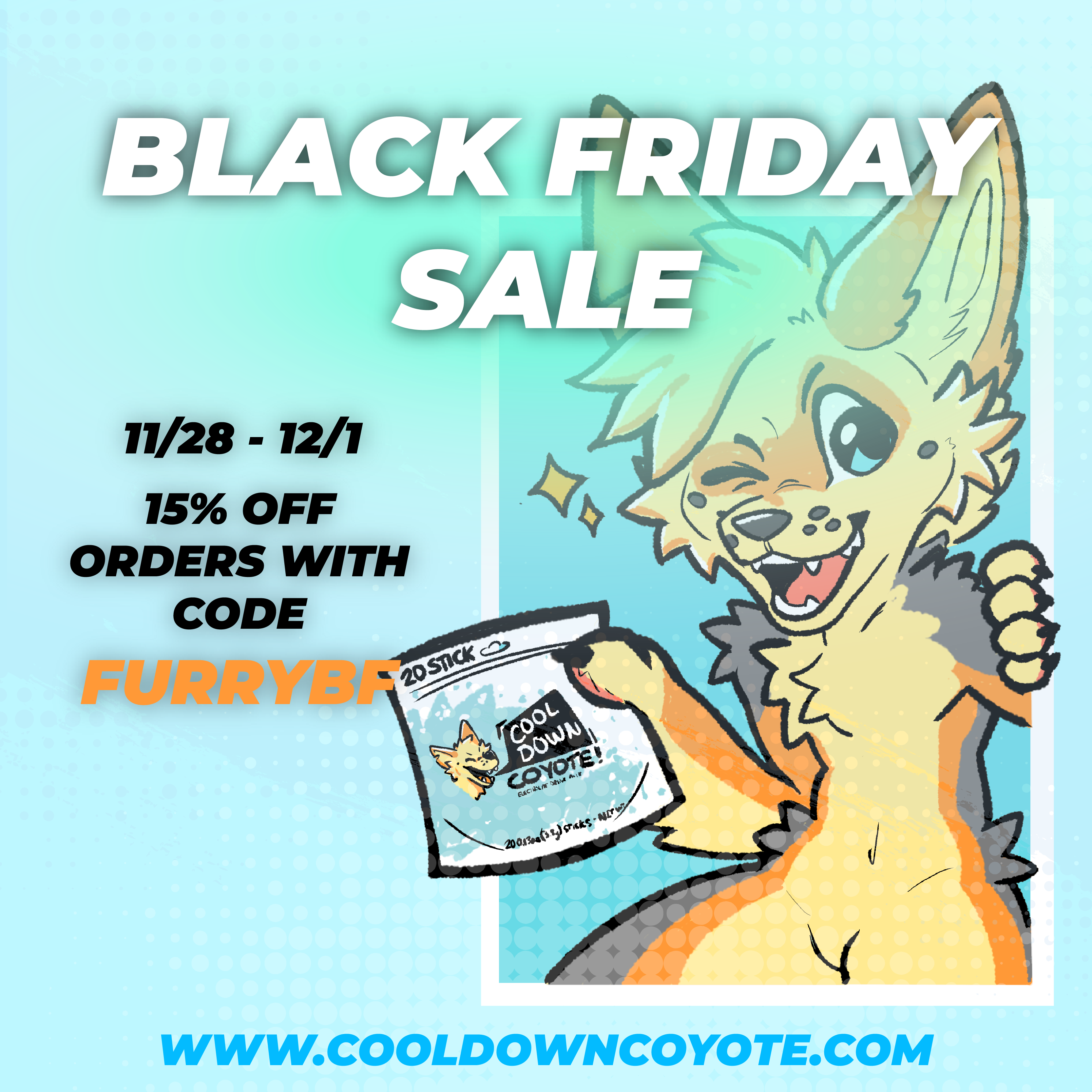 15% Off All Orders Until December - Cool Down Coyote