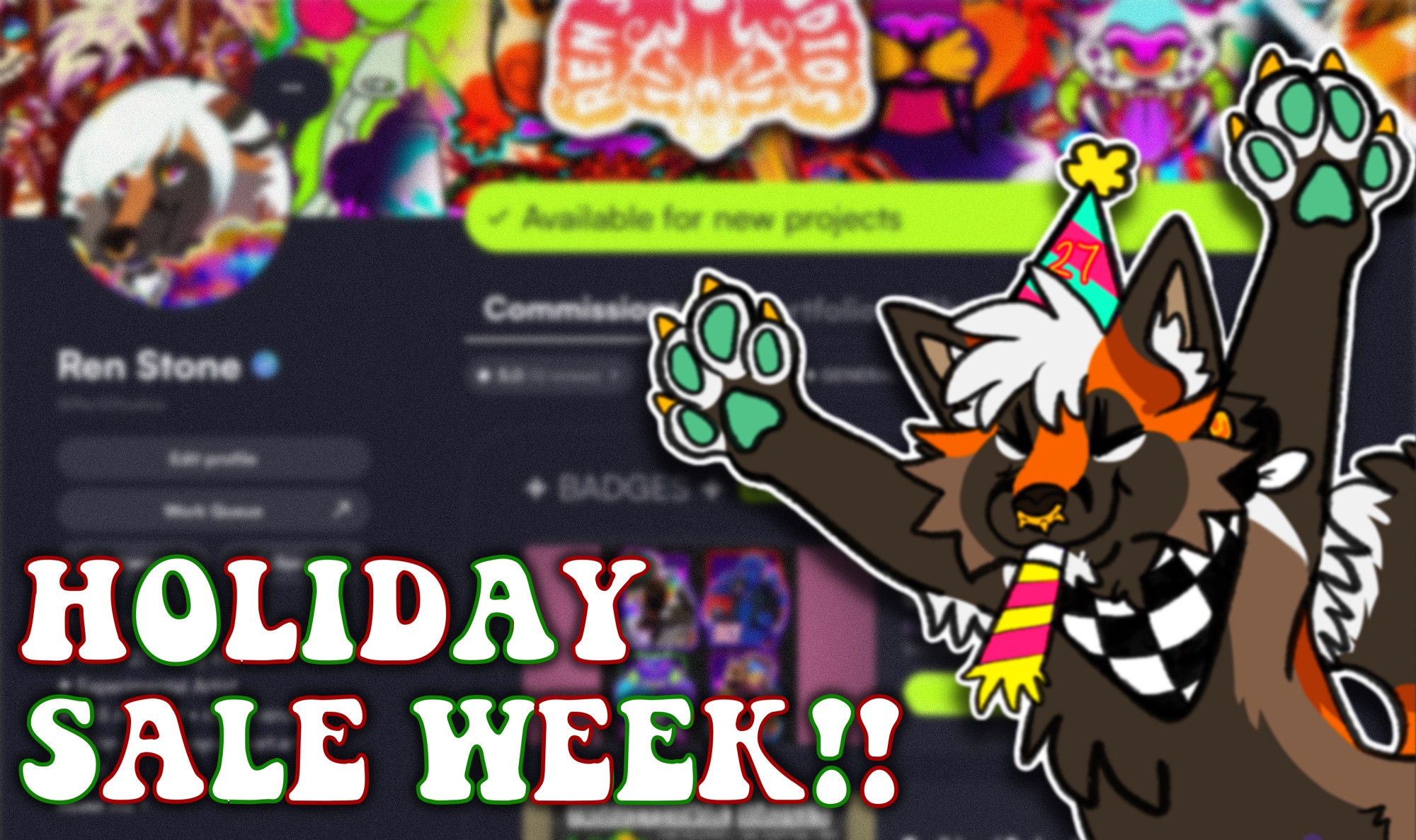 30% off all Commission types from now till the end of Cyber Monday! - Ren Stone Studios