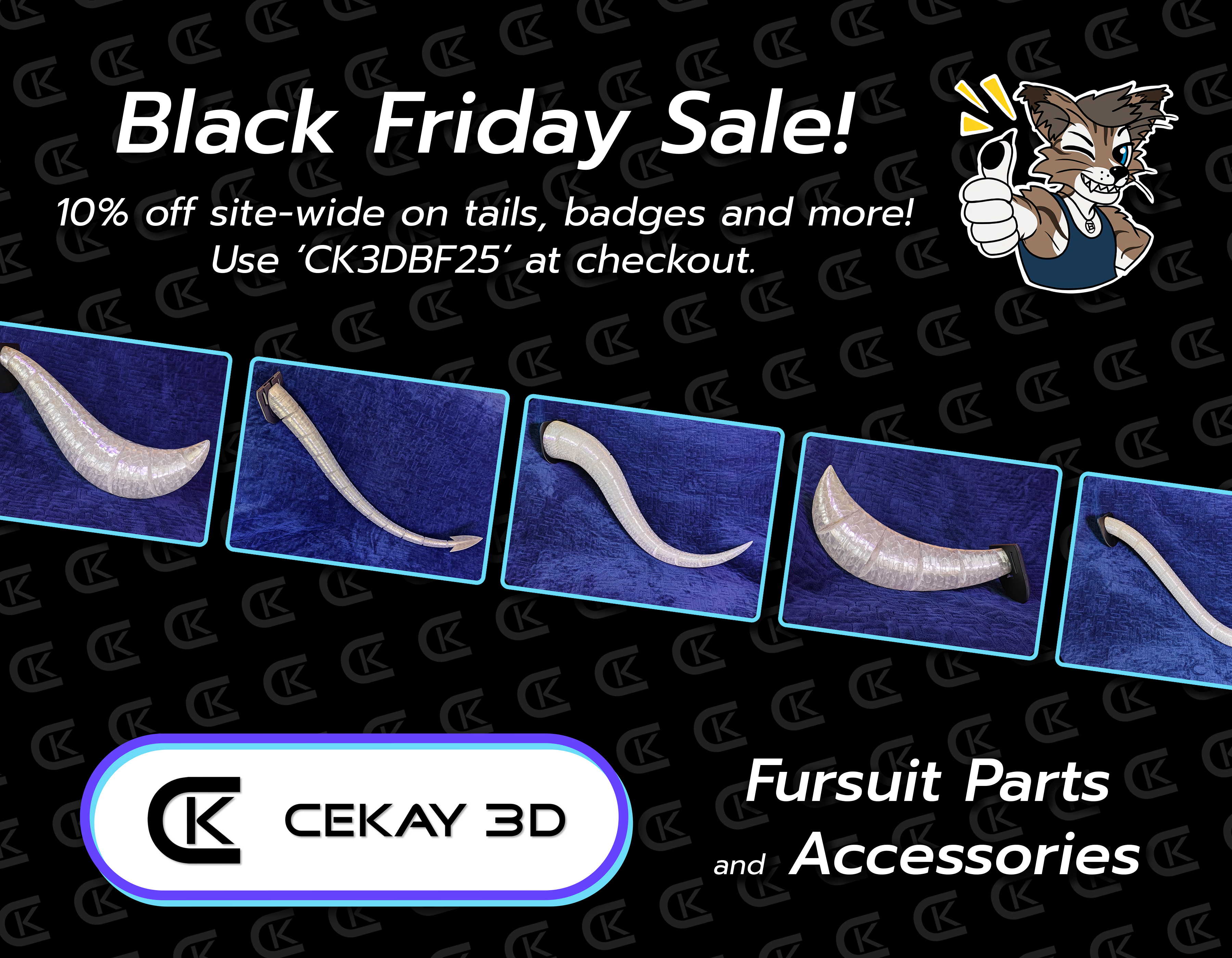 10% Off Fursuit Parts and Accessories - Cekay 3D